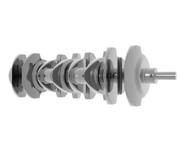 Bir motorun çelik şanzımanı