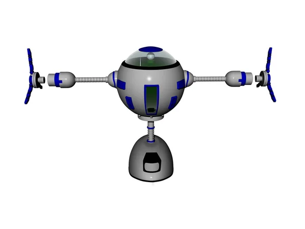 Маленький Мультяшный Робот — стоковое фото