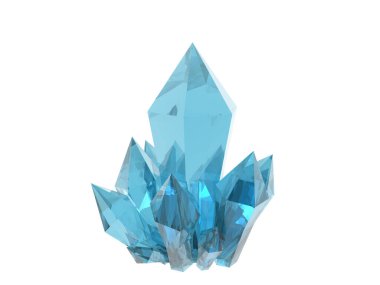 Renkli Berk kristalinin güzel kristal uçları