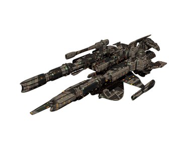 Uzayda fütürist uçak