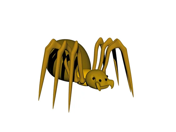 鋭い顎を持つ危険な毒クモ — ストック写真