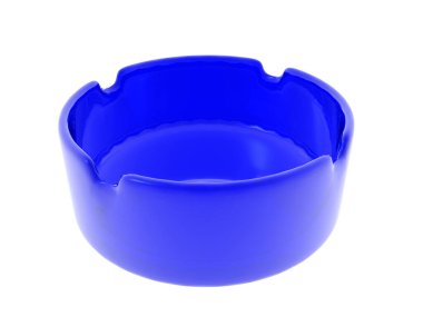 Çentikli renkli cam kül tablası