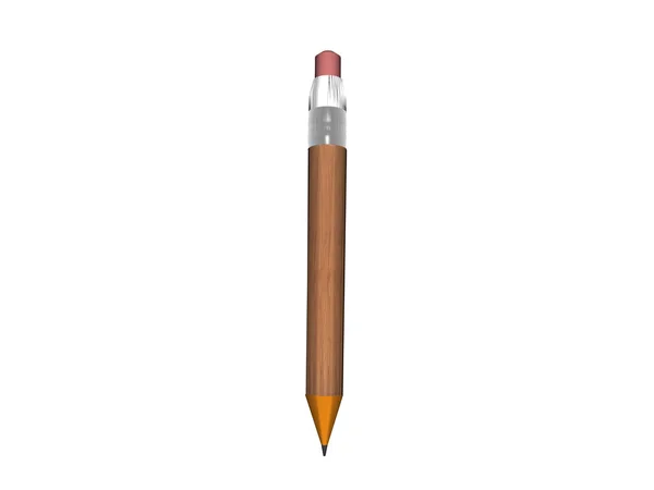 消しゴム付きの木の鉛筆 — ストック写真