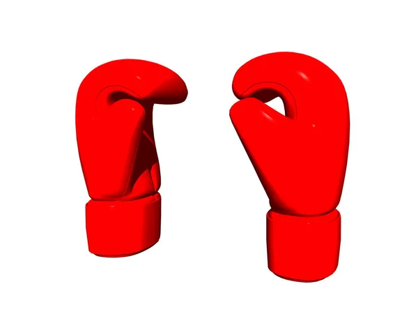 Gants Boxe Rouge Studio — Photo