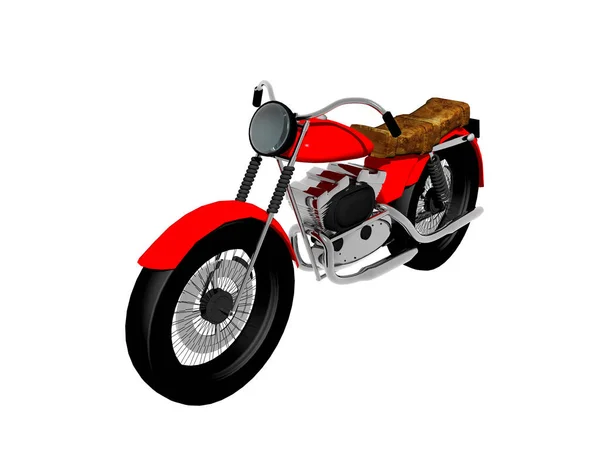 Moto Rossa Strada — Foto Stock