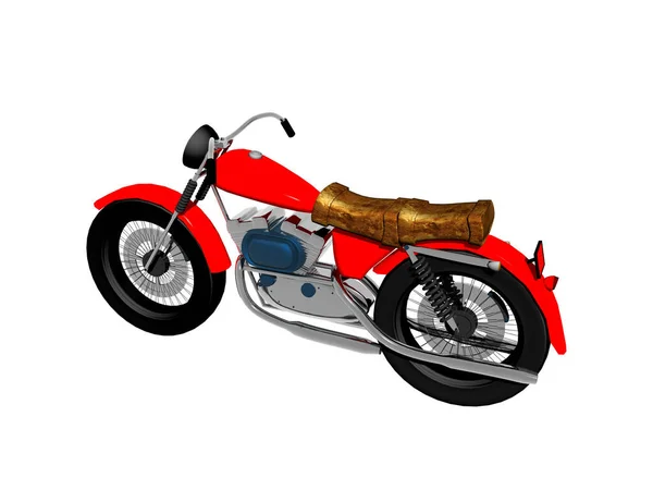 Moto Rossa Strada — Foto Stock