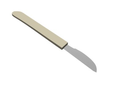 Ameliyat odasında tek kullanımlık neşter.