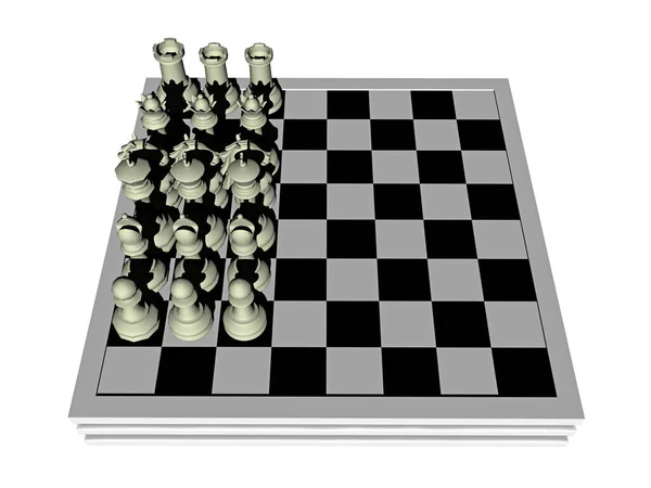 Simple Chess Game Game Pieces — Stock Photo, Image