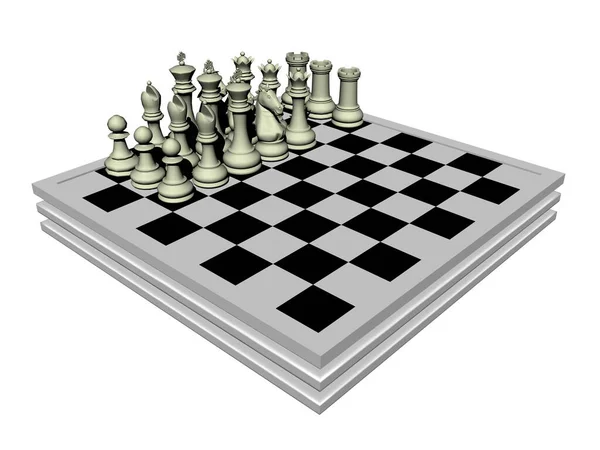 Simple Chess Game Game Pieces — Stock Photo, Image