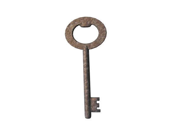 Old Rusty Door Key — Stock Photo, Image