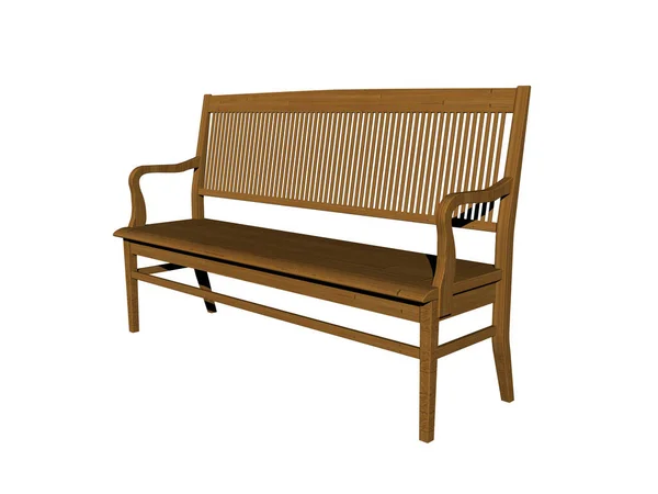 Banc Jardin Bois Pour Détendre — Photo