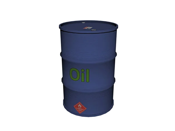 Old Steel Oil Barrels — Stock Photo, Image