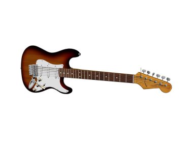 Müzik yapmak için telli elektro gitar