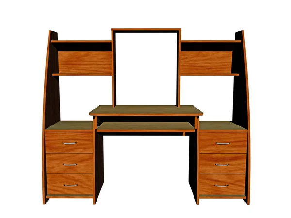 Wooden Desk Child Room — Stock Photo, Image