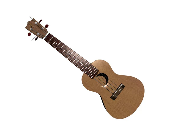 Drewniana Gitara Strunami — Zdjęcie stockowe
