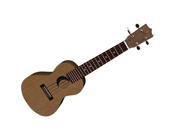 Drewniana Gitara Strunami — Zdjęcie stockowe