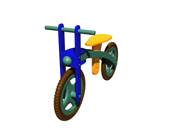 Πολύχρωμο Παιδικό Ποδήλατο Για Παίξετε — Φωτογραφία Αρχείου