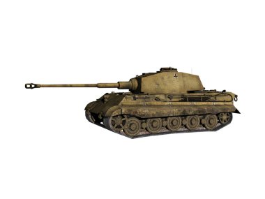 Taretli ağır çelik tank.