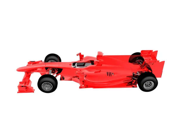 Červená Formule Závodní Auto Spoiler — Stock fotografie