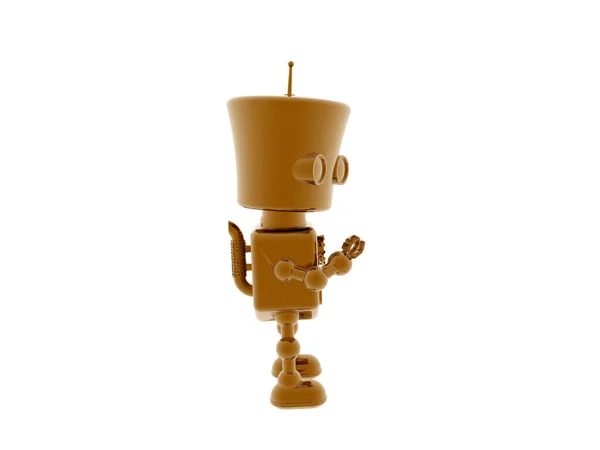 Piccolo Robot Metallico Nella Nursery — Foto Stock