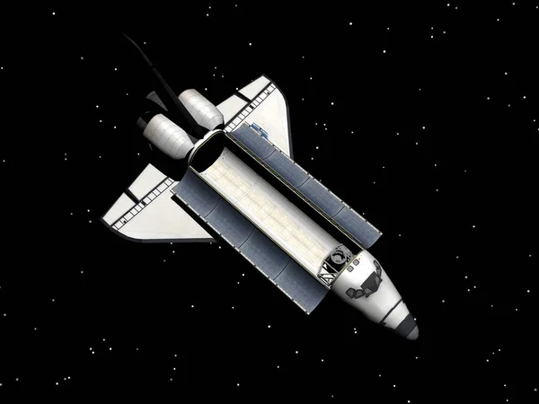 Space Shuttle Zweeft Ruimte — Stockfoto