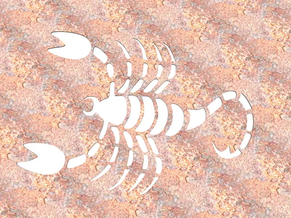 Znaki Zodiaku Skorpion Talerzu — Zdjęcie stockowe