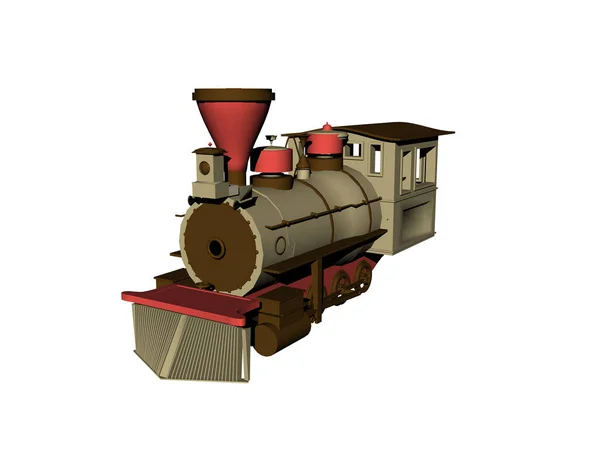 Locomotiva Madeira Berçário — Fotografia de Stock