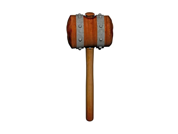 Wooden Sledgehammer Tool — Stock Photo, Image