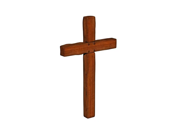Dřevěný Kříž Kolík Jako Zbraně Proti Upírům — Stock fotografie