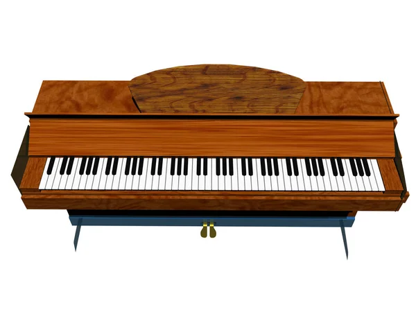 Pianoforte Con Tastiera Archi — Foto Stock