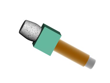 Zarlı metalik stüdyo mikrofonu