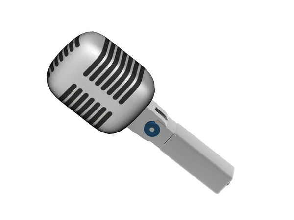 Metallic Studio Microphone Membrane — Stock Photo, Image