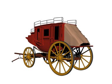 Asma demirli Vahşi Batı arabası