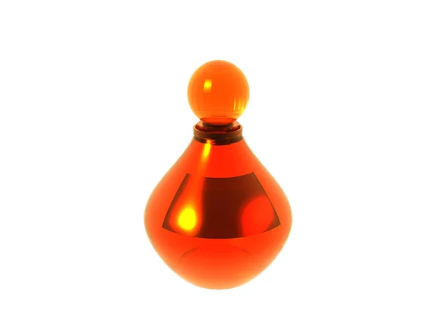 Botella Vidrio Color Con Perfume — Foto de Stock