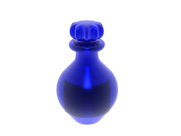 香水付きカラーガラス瓶 — ストック写真