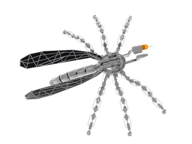 Casusluk için metalik robot böcek