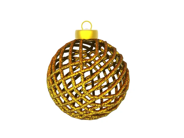 Colorful Filigree Christmas Tree Ball — Stock Photo, Image