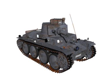 Taretli ağır çelik tank.