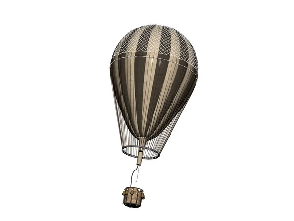 空に旅客バスケットと熱気球 — ストック写真