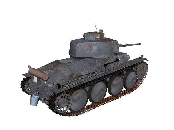 Zware Stalen Tank Met Koepel — Stockfoto