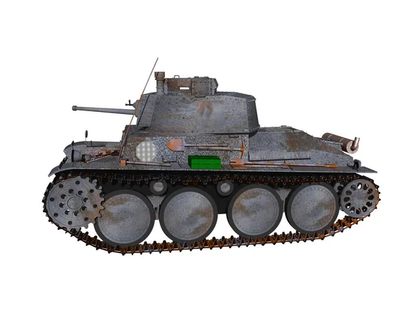 Zware Stalen Tank Met Koepel — Stockfoto