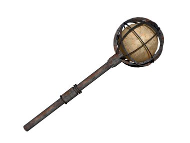 Sembol olarak cam küreli uzun baston.