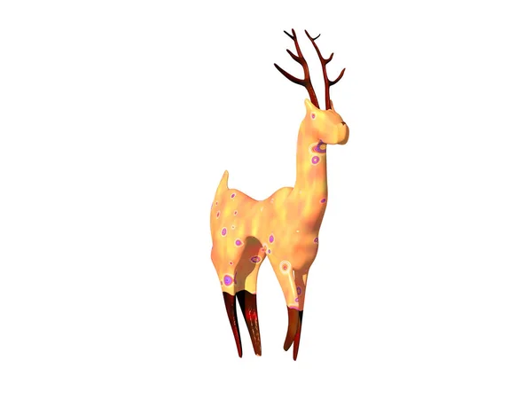 鹿的形象作为圣诞装饰 — 图库照片