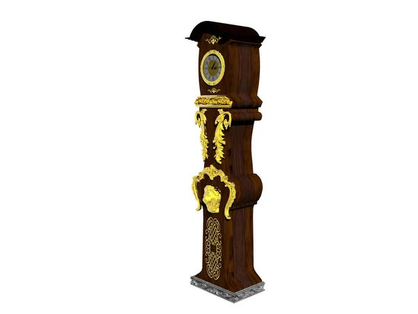 slim grandfather clock with pendulum