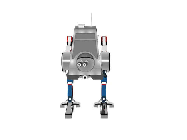 Cięższy Robot Stalowy Niż Ochroniarz — Zdjęcie stockowe
