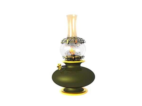 Old Oil Lamp Glass Bulb — Stock Photo, Image