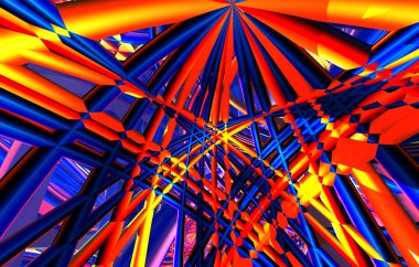 renkli fibröz kaleydoskopik yapılar