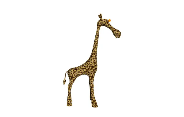 Giraffa Cartone Animato Con Collo Lungo Dall Africa — Foto Stock