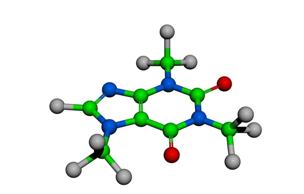 Estrutura Molecular Colorida Compostos Aromáticos — Fotografia de Stock