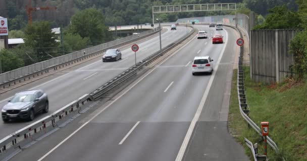 Autobahn Grünen Bereich — Stockvideo